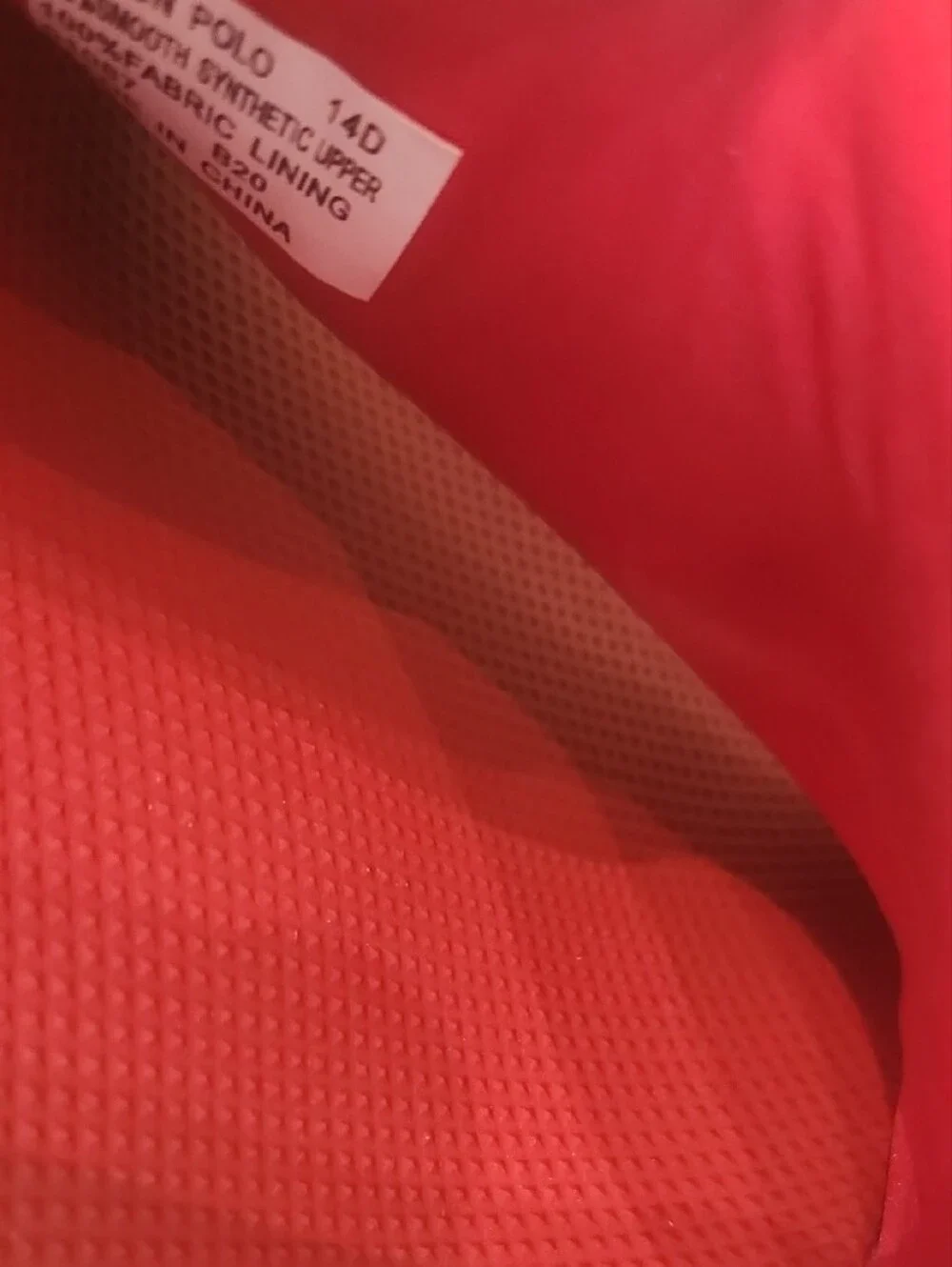 Polo by Ralph Lauren Red Slip-On Sandals with Black Logo Detail